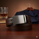 Obsidian Axis: Precision-Milled Leather Belt