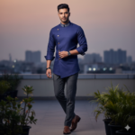 The Azure Nomad Urban Kurta-Shirt - Image 2