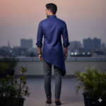 The Azure Nomad Urban Kurta-Shirt - Image 3