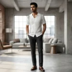 Adidas Men's Azure Blue Performance Athletic T Shirt