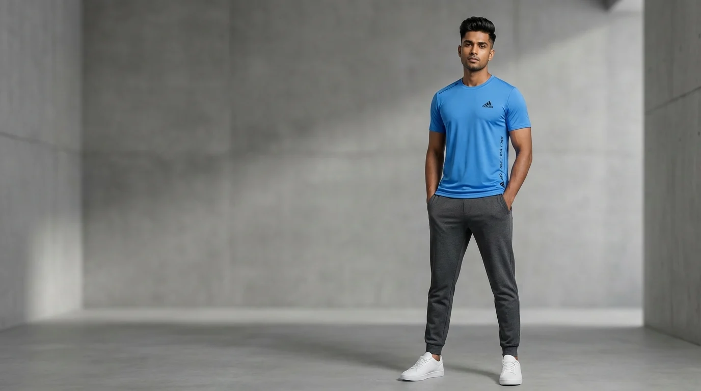 Adidas Men’s Electric Blue Performance Training T Shirt (5) Adidas Men’s Electric Blue Performance Training T Shirt (5)