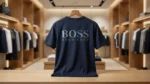 BOSS Hugo Boss Men’s Navy Blue 3D Logo Crew Neck T Shirt (2)