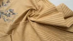 Beige Pinstripe Embellished Women’s Formal Shirt (3)
