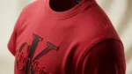 Calvin Klein Jeans Men’s Red 3D Logo Crew Neck T Shirt (4)