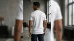 Calvin Klein Jeans Men’s White 3D Logo Crew Neck T Shirt (3)