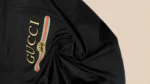 Gucci Men’s Black Embroidered Logo Heritage T Shirt (2)