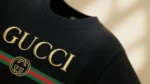 Gucci Men’s Black Embroidered Logo Heritage T Shirt (3)