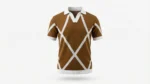 Men’s Argyle Inspired Geometric Knit Polo Shirt (7)