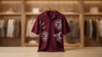 Men's Brown Aztec Print Short Sleeve Casual Resort Shirt (2)