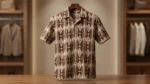 Men's Brown Aztec Print Slim Fit Casual Shirt (2)