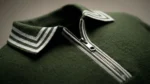 Men’s Forest Green Quarter Zip Knit Polo Shirt (5)