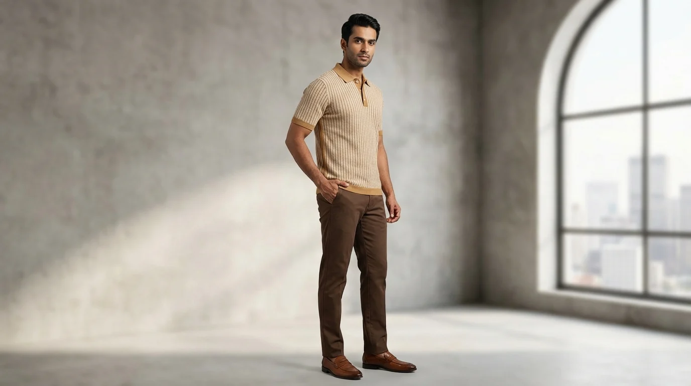 Men's Maroon Celestial Sun and Angel Knit Shirt (2) Men's Maroon Celestial Sun and Angel Knit Shirt (2)