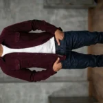 Men’s Maroon Corduroy Full Sleeve Casual Shirt (1)
