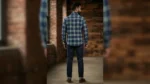 Men’s Premium Blue & Green Brushed Cotton Plaid Flannel Shirt (3)