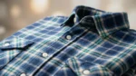 Men’s Premium Blue & Green Brushed Cotton Plaid Flannel Shirt (5)