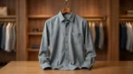 Men’s Premium Light Grey Soft Brushed Flannel Casual Shirt (1)
