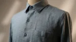 Men’s Premium Light Grey Soft Brushed Flannel Casual Shirt (3)