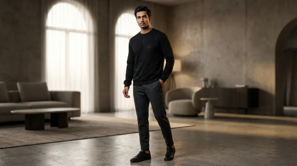 Men's Premium Maroon Corduroy Full Sleeve Utility Shirt (1)