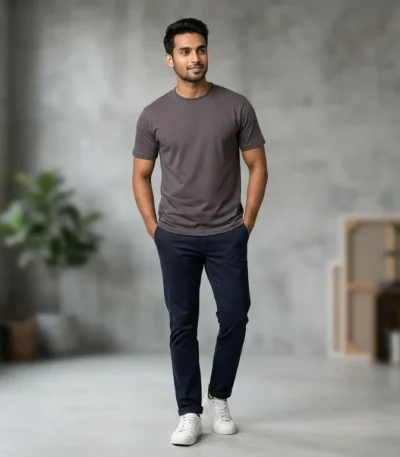 Men's Premium Maroon Corduroy Full Sleeve Utility Shirt (2)