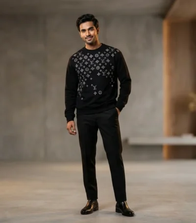 Men's Premium Maroon Corduroy Full Sleeve Utility Shirt (3)