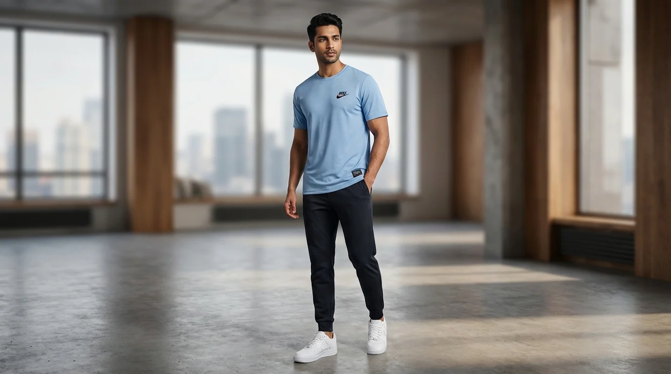 Men's Premium Navy Blue Cotton Crew Neck T Shirt (2) Men's Premium Navy Blue Cotton Crew Neck T Shirt (2)