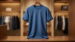 Men's Premium Navy Blue Solid Cotton Crew Neck T Shirt (4)