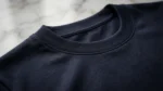 Men’s Premium Navy Blue Solid Slim Fit Cotton T Shirt (1)