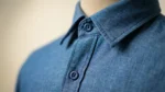 Men’s Premium Slate Blue Slim Fit Brushed Cotton Shirt (5)