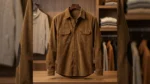 Men’s Premium Tan Brown Corduroy Full Sleeve Utility Shirt (3)