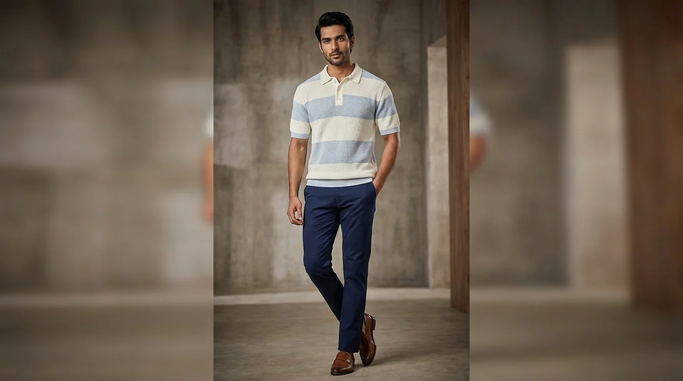 Men's Sky Blue Embroidered Leaf Short Sleeve Resort Shirt (1) Men's Sky Blue Embroidered Leaf Short Sleeve Resort Shirt (1)