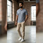 Nike Men’s Slate Blue Premium Performance Polo Shirt (3)