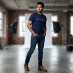 Tommy Hilfiger Men’s Navy Blue Logo Graphic T Shirt (2)