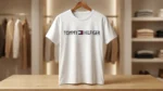 Tommy Hilfiger Men’s White Embroidered Logo T Shirt (1)