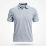 Under Armour Men's Light Blue Textured Performance Polo (2)
