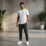 Adidas Men’s White Textured Performance Slim Fit T Shirt (3)