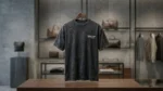 Men's Oversized Distressed Charcoal Grey Graphic T Shirt (2)