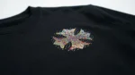 Men's Premium Black Crewneck Sweatshirt with Multicolor Stone Work (4)