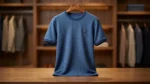 Men's Premium Blue Textured Waffle Knit T Shirt (2)