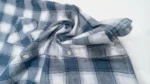 Men's Premium Blue and White Checked Flannel Shirt Slim Fit (4)