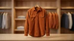 Men’s Premium Burnt Orange Corduroy Full Sleeve Utility Shirt (2)