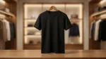 Men's Premium Essential Black Crew Neck Cotton T Shirt (3)