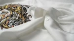 Men's Premium White Cotton Shirt with Gold Dragon Embroidery (3)