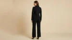 Premium Black Corduroy Zip Up Jacket and Wide Leg Trousers Co ord Set (4)