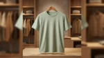 Premium Men’s Sage Green Round Neck Regular Fit Cotton T Shirt (2)