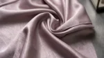 Sleeveless mauve satin midi dress with cowl neckline for women (4)