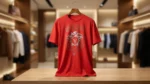 Versace Red Embellished Medusa V Logo Men's Premium T Shirt (3)