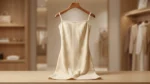 Women’s Champagne Gold Metallic Knit Camisole Midi Dress (2)