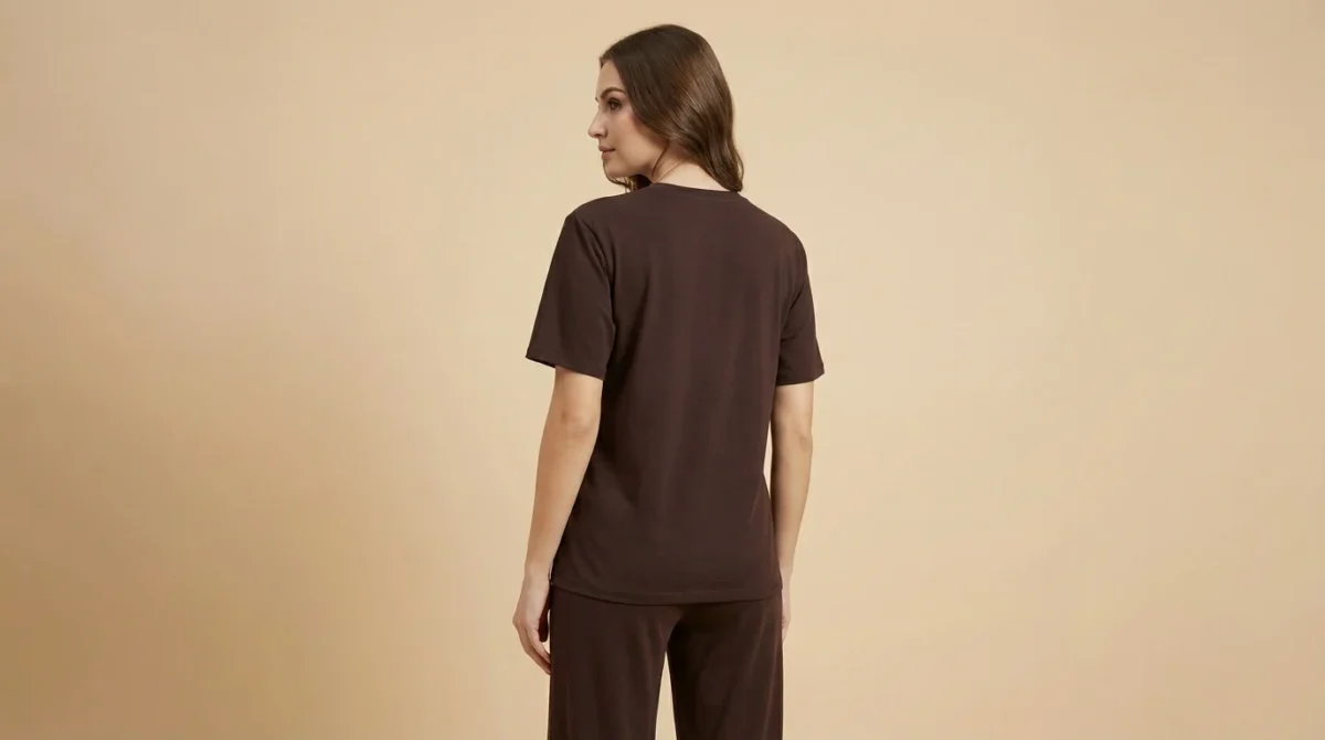 Women's Brown Essentials Co-ord Set | Premium Lounge Wear