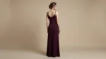 Women's Deep Plum Ribbed Knit Maxi Camisole Dress (5)