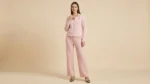 Women’s Pastel Pink Full Zip Tracksuit – Premium Lounge Co ord Set (1)